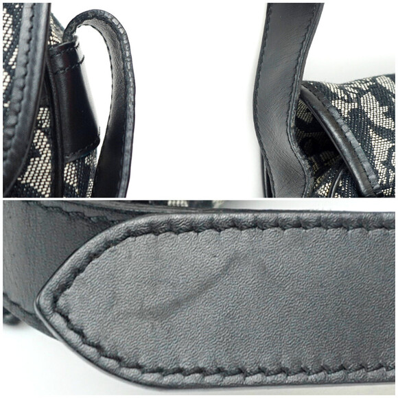 Christian Dior Trotter Shoulder Bag Black Crossbody - Picture 8 of 9